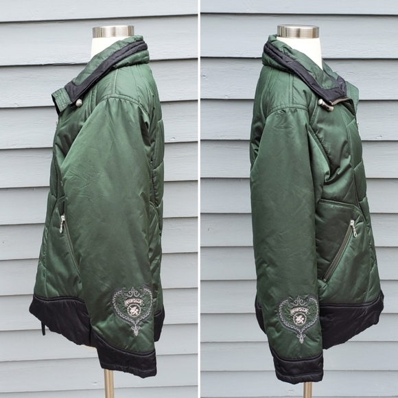 Vintage 90s y2k Sportalm Kitzbuhel Green Ski Pants and Winter Snowboard Jacket - Picture 3 of 9